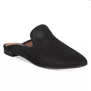 Frye Black Flat Mules